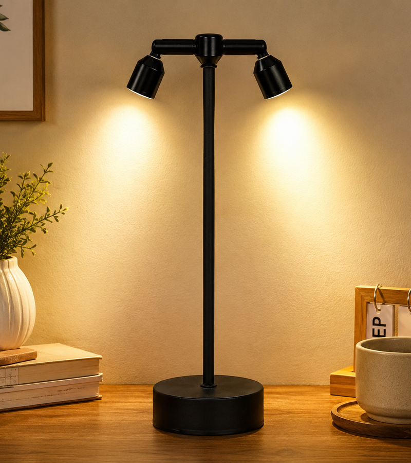 360° Rotating Dual Head Lamp
