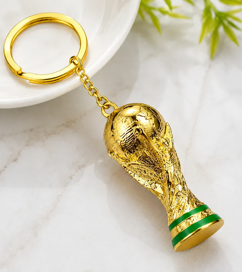Football World Cup Trophy Keychain