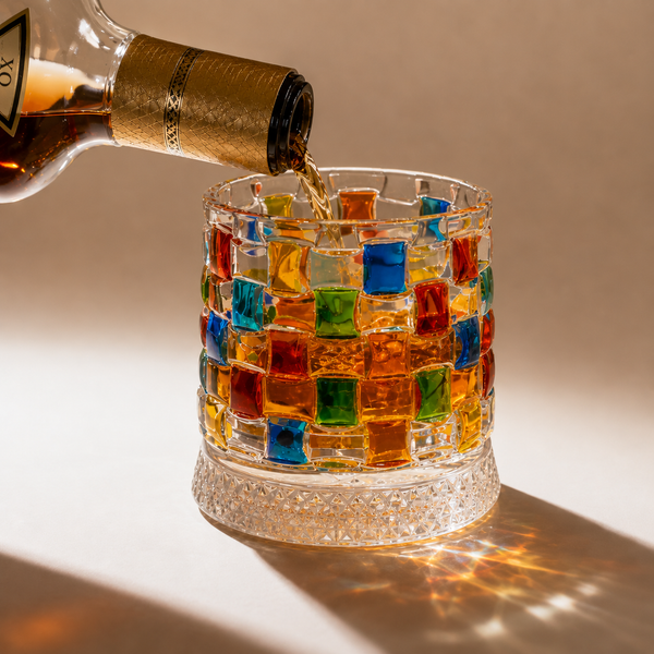 MosaicSpin Rotating Drink Glasses