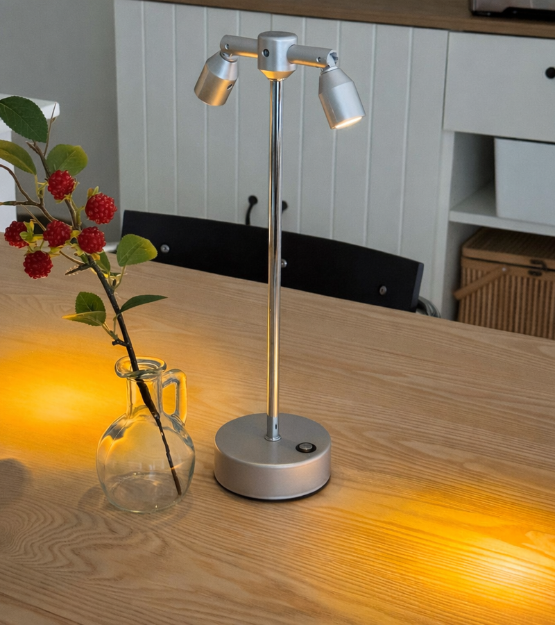360° Rotating Dual Head Lamp