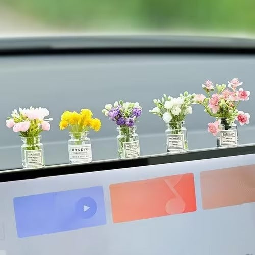 Elegant Resin Flower Vase for car