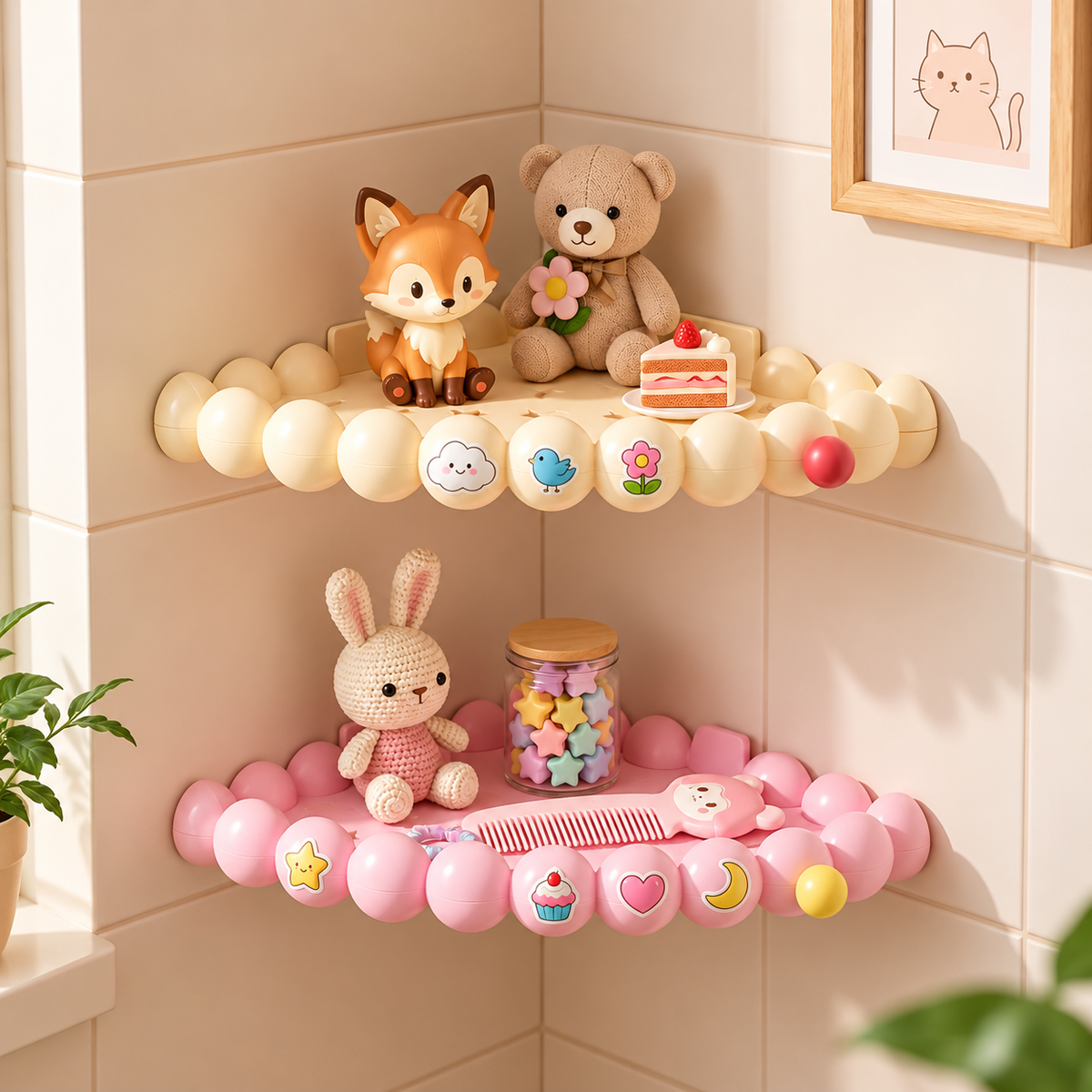 Cute Wall-Mounted Storage Organizer
