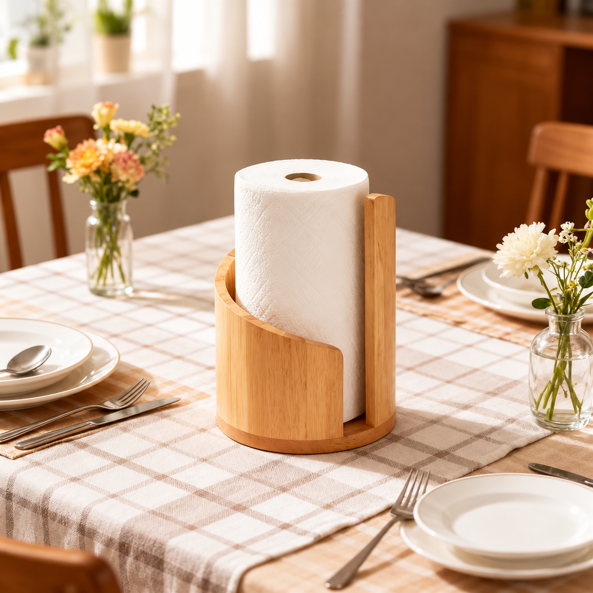 Wooden Tissue Roll Holder