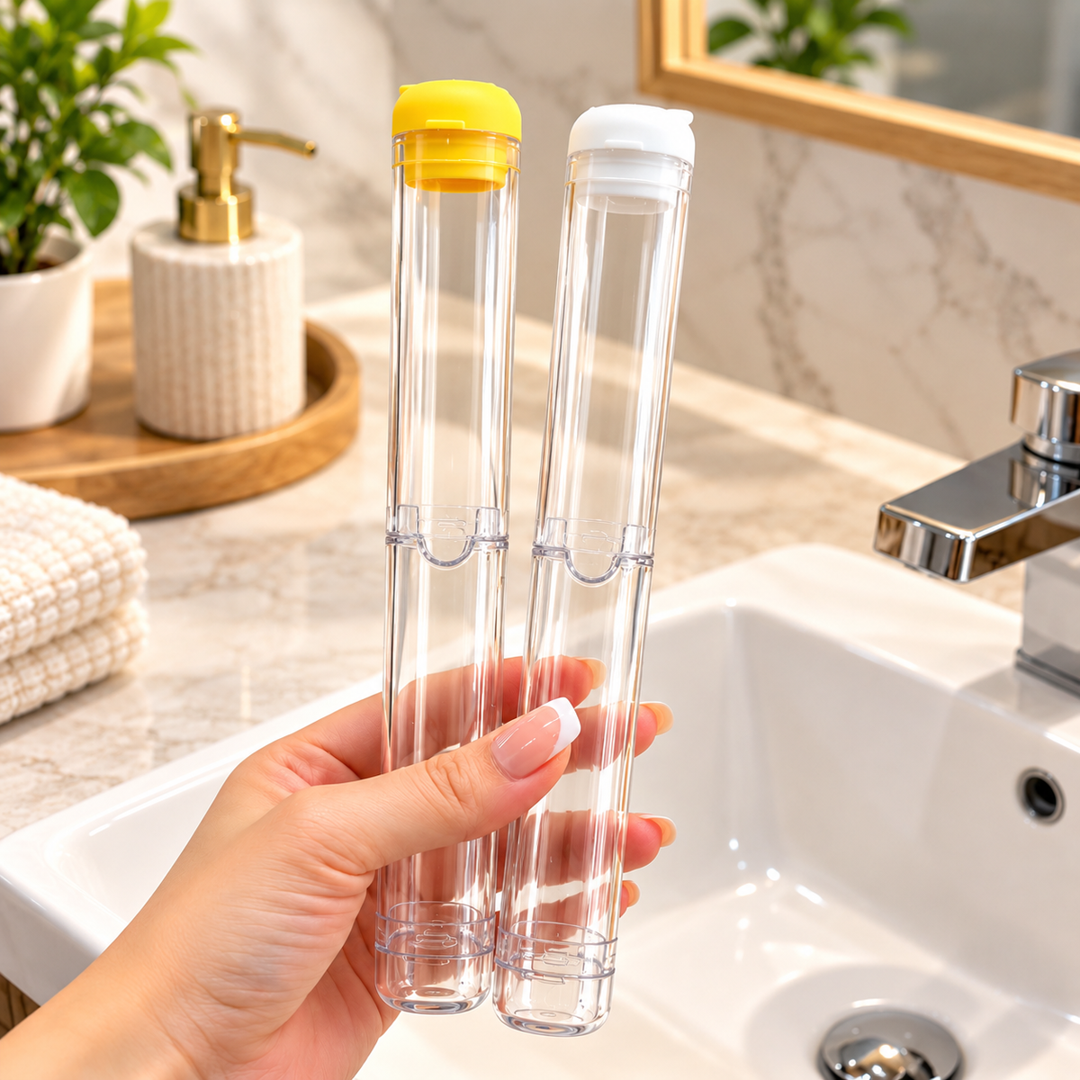 Transparent Toothbrush Storage Case