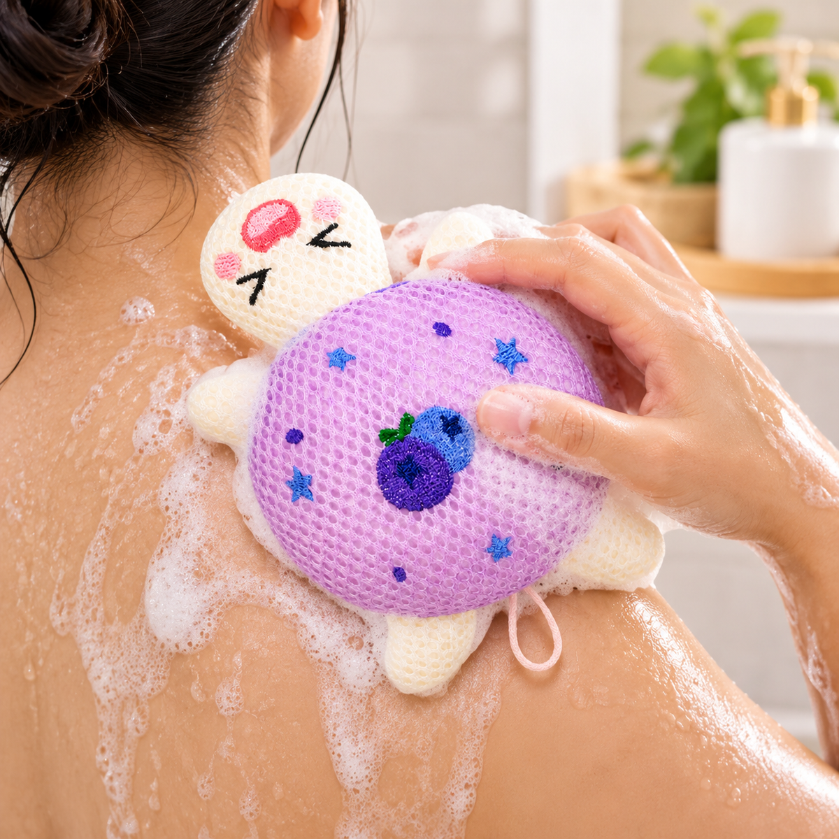Soft Mesh Turtle Bath Sponge