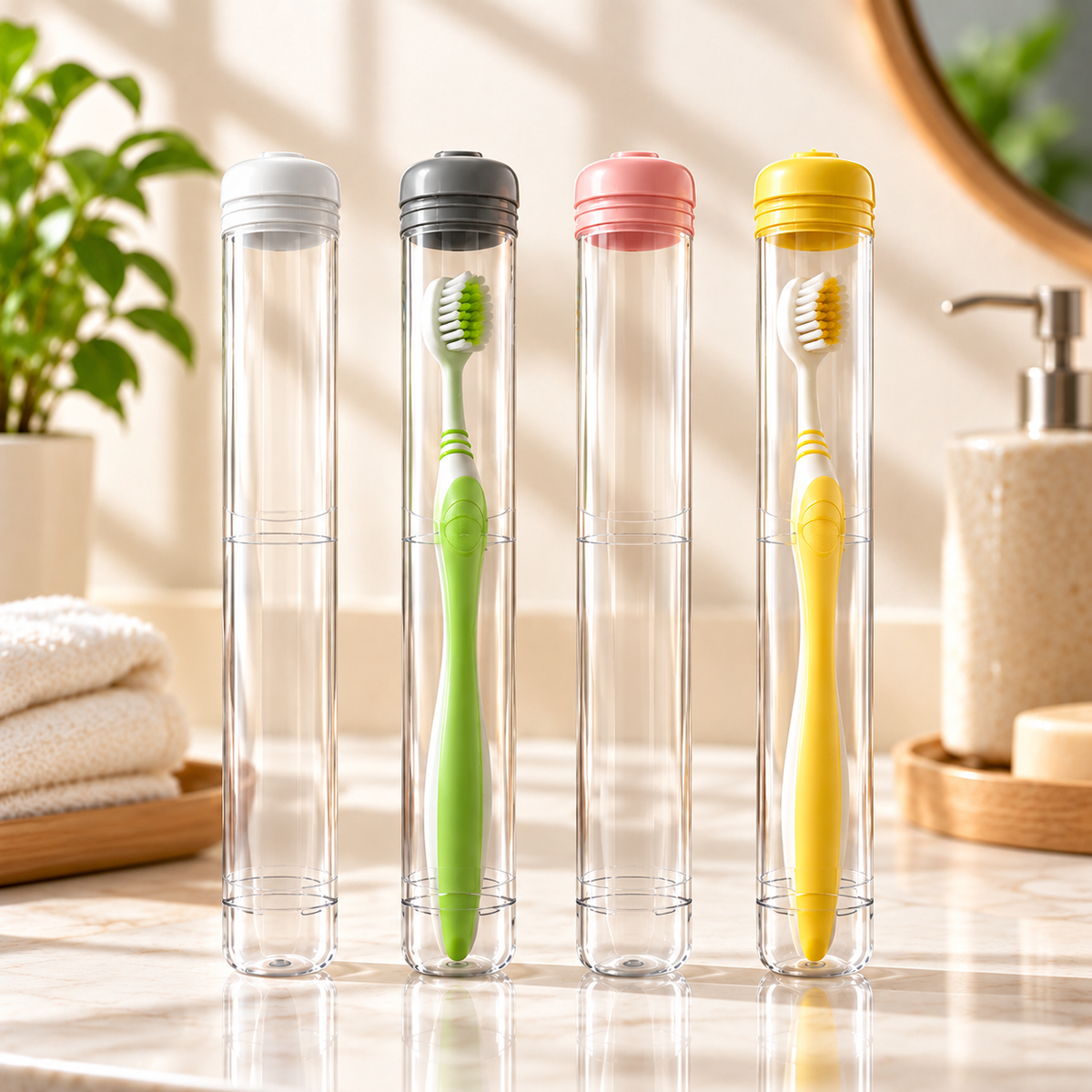 Transparent Toothbrush Storage Case