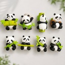 Cute Panda Bamboo Decor Set