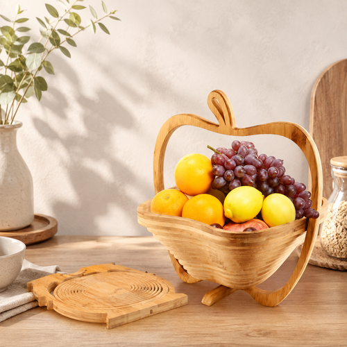 Bamboo Folding Fruit & Veggie Basket