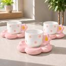 Premium Floral Design Cup Set