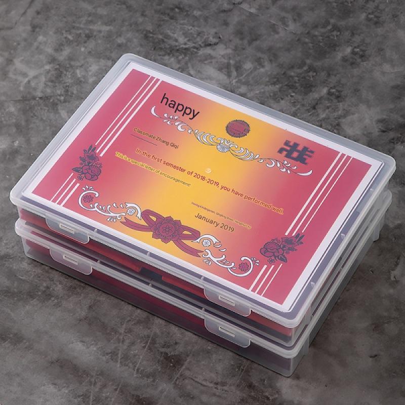 A4 Clear File Storage Box