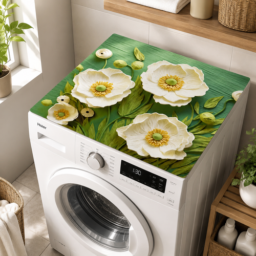 Premium Floral Washing Machine Cover