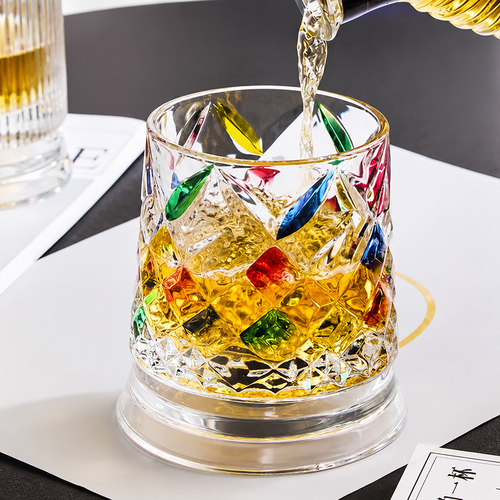 Premium Revolving Crystal Glass
