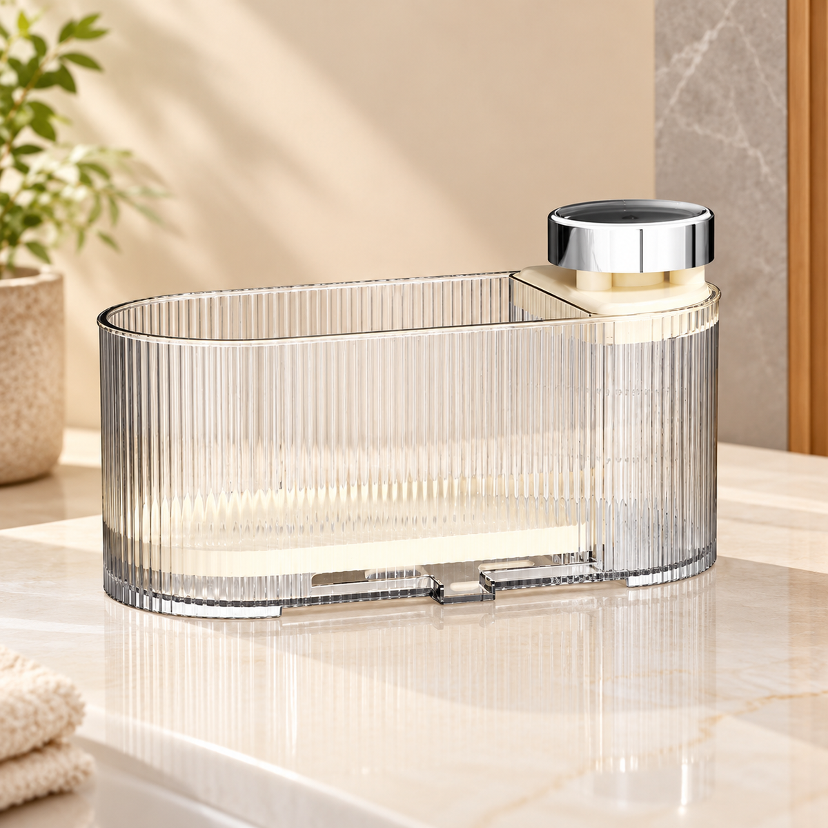 2-in-1 QuickPress Soap Dispenser