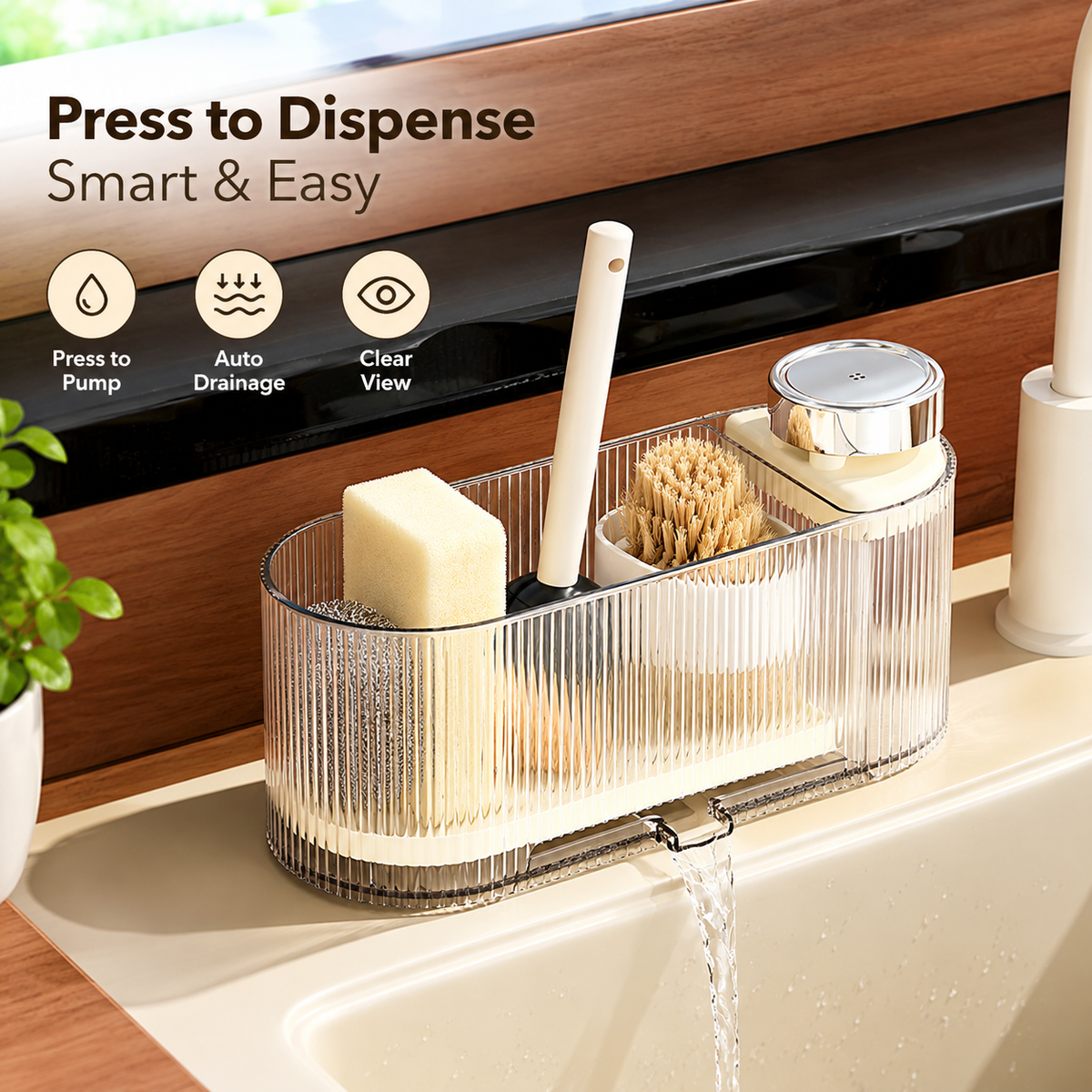 2-in-1 QuickPress Soap Dispenser