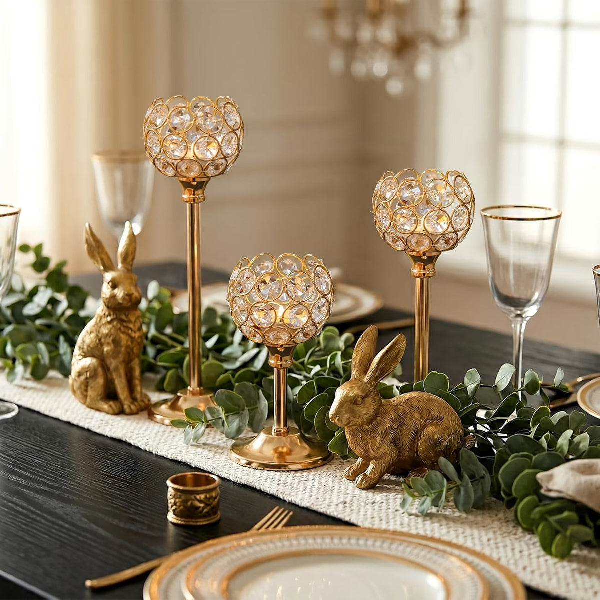 Decorative Crystal Candle Holder