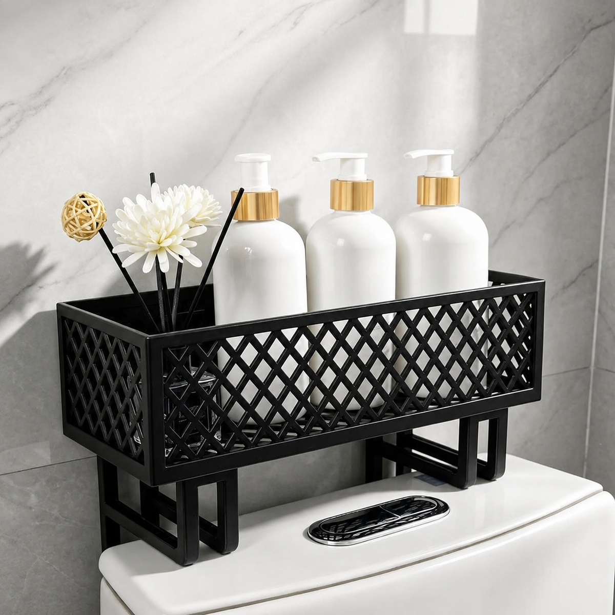 Bathroom Essentials Storage Rack