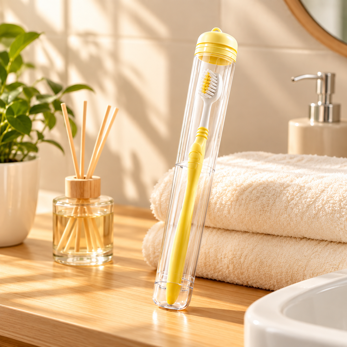 Transparent Toothbrush Storage Case