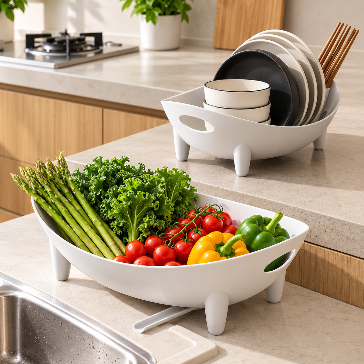 Multipurpose Kitchen Utensil Rack