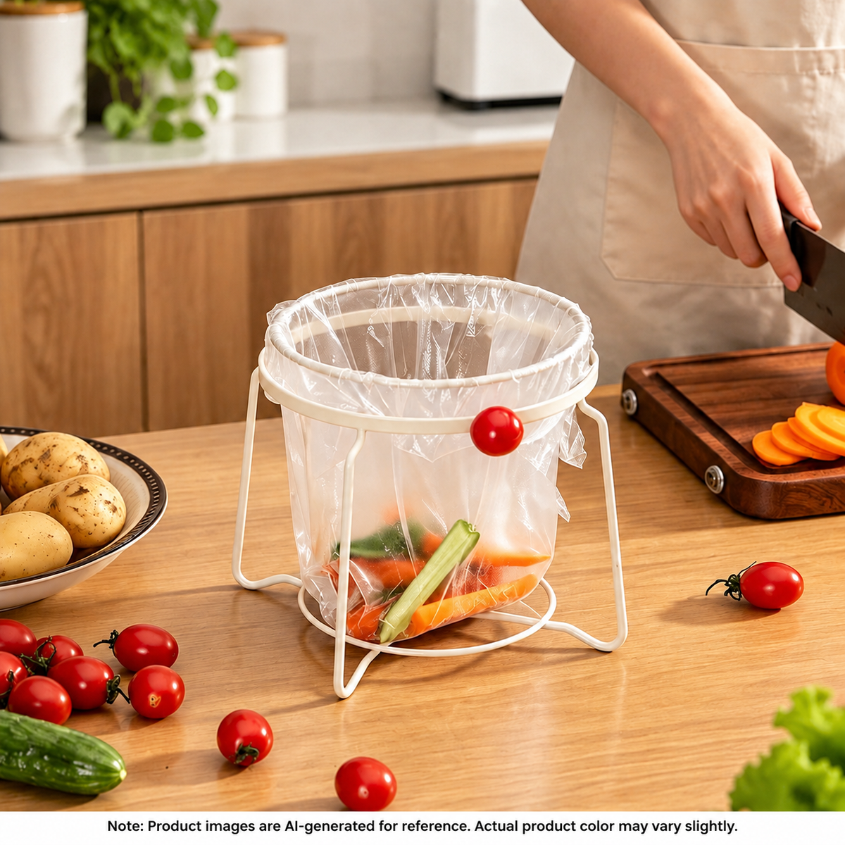 Portable Kitchen Waste Bag Stand