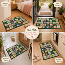 Aesthetic Flower Design Door Mat