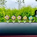 Mini Colorful Flower Car Decor