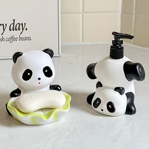 Playful Panda Bathroom Sink Set