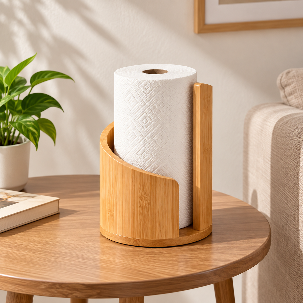 Wooden Tissue Roll Holder
