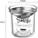 Classic Glass Smoking Ash Jar