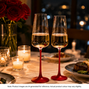 Luxury Red Champagne Glass