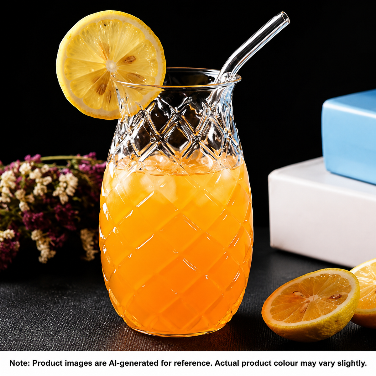 Pineapple Style Drinking Glass