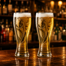 Football Trophy Design Glass Mug