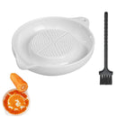 QuickGrate Easy Clean Kitchen Plate with Brush