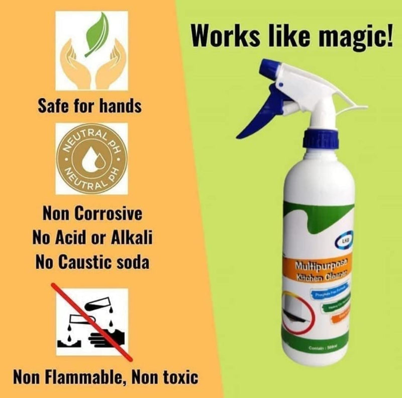 Kitchen Cleaner Spray Oil & Grease Stain Remover