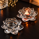 Decorative Crystal Lotus Petal Diya
