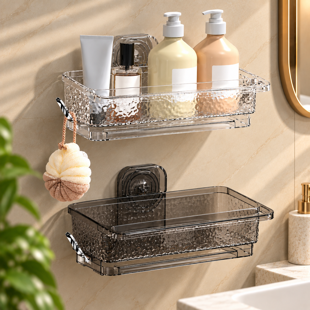Multi-Purpose Suction Drain Storage Basket