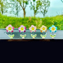 Mini Colorful Flower Car Decor