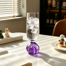Elegant Crystal Base Drinking Glass