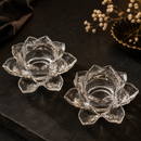 Decorative Crystal Lotus Petal Diya