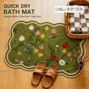 Elegant Floral Anti Slip Mat