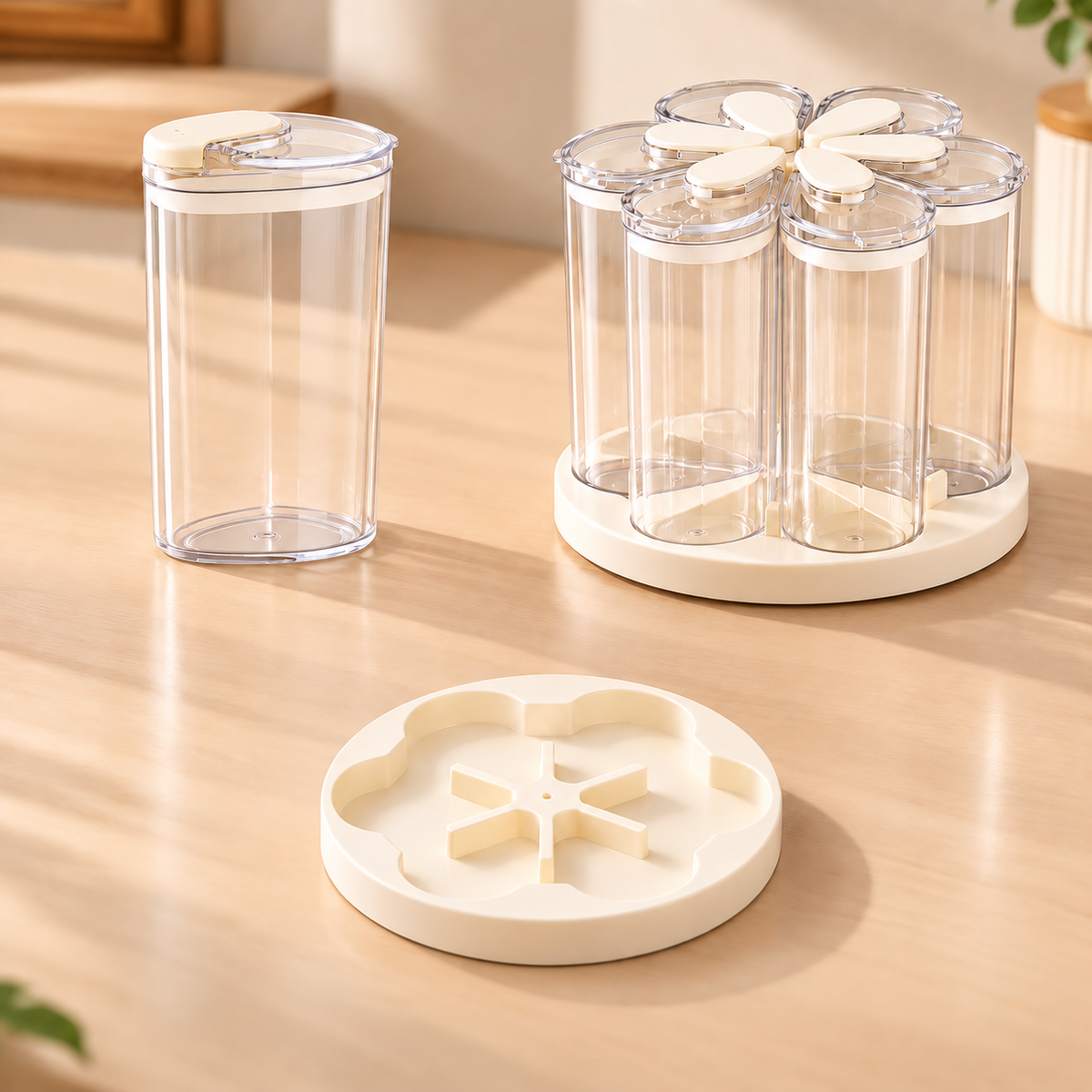 6-in-1 360° Rotating Grain Organizer