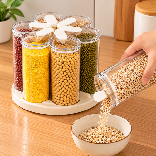 6-in-1 360° Rotating Grain Organizer