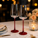 Luxury Red Champagne Glass
