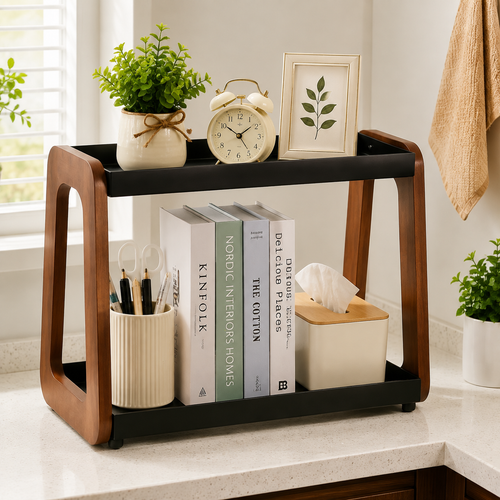 Multi Purpose Wooden Storage Rack