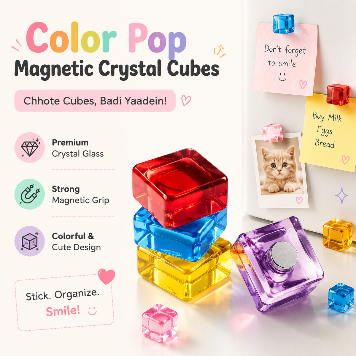Color Pop Magnetic Crystal Cubes