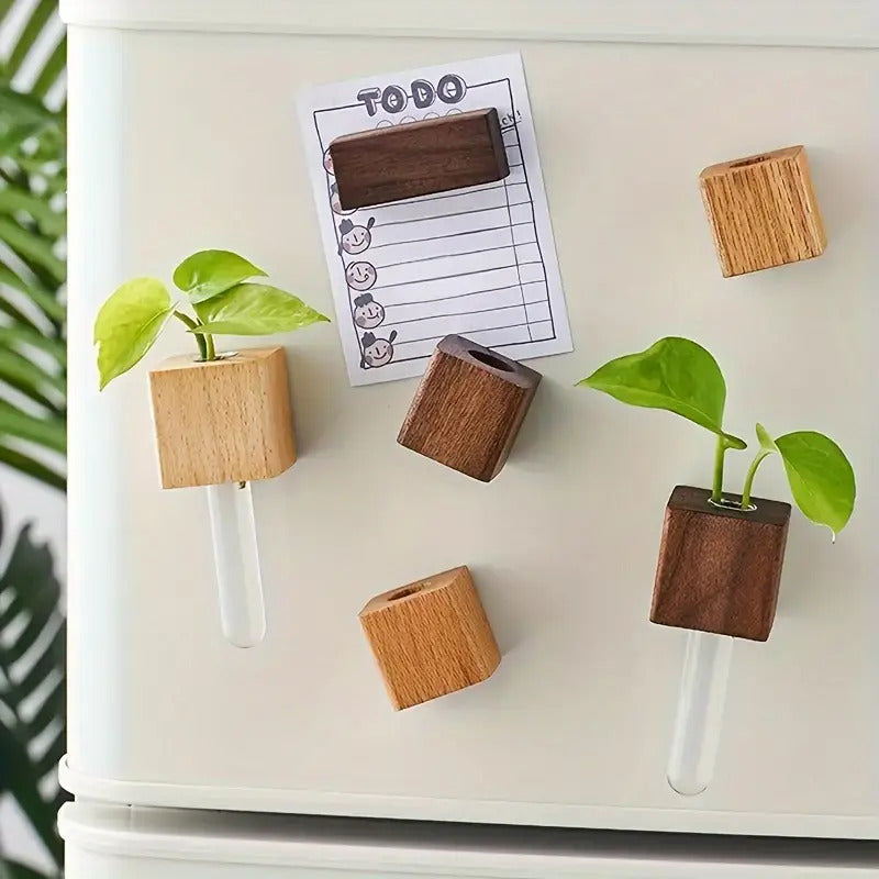 Test Tube Flower Vase Fridge Magnet