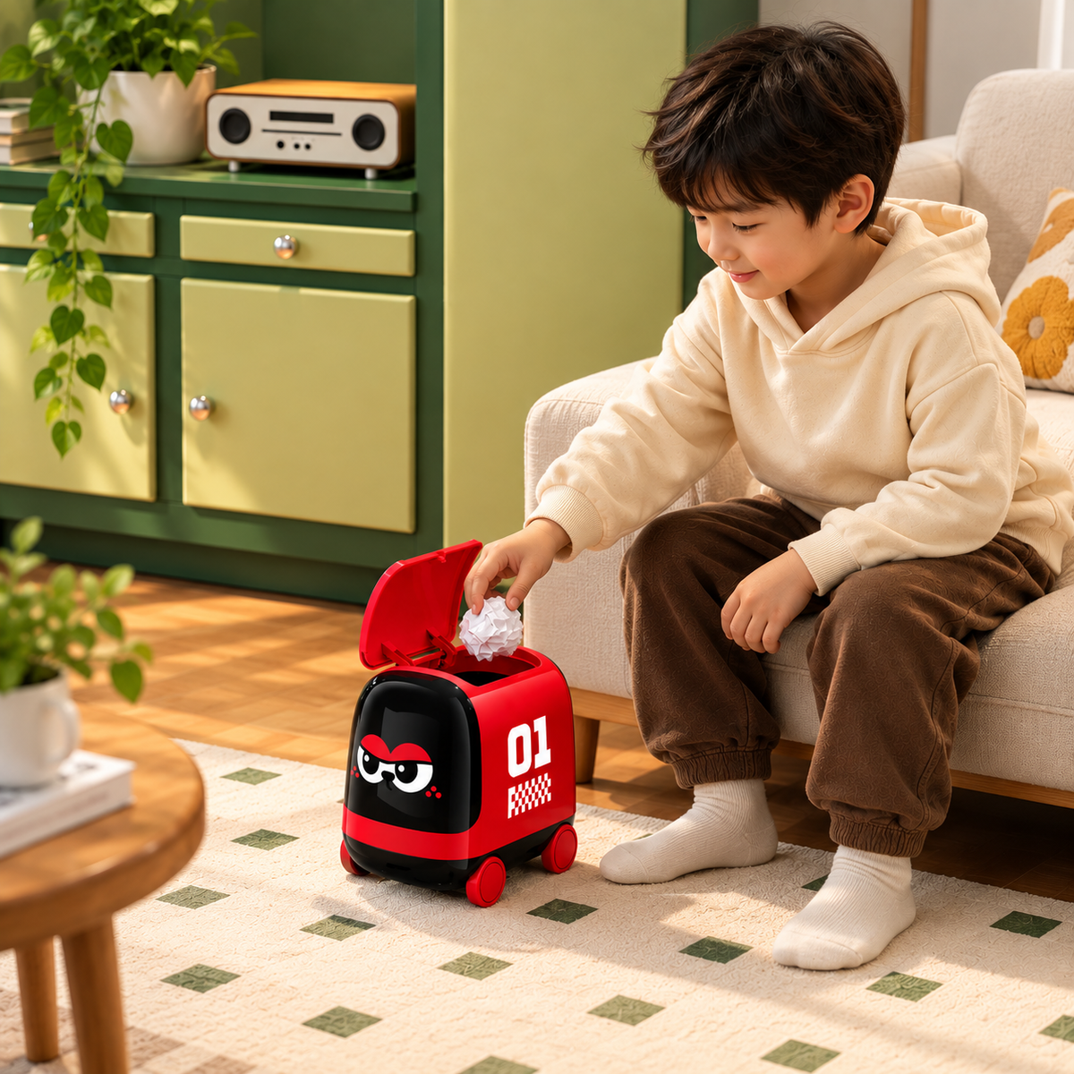 Little Zoomie Wheels Car Dustbin