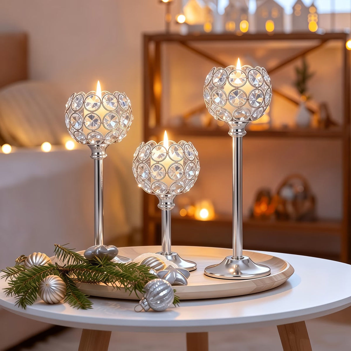 Decorative Crystal Candle Holder