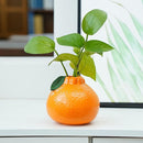 Stylish Orange-Shaped Decorative Vase