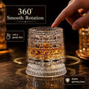 Rotating Base Whisky Glasses Bar Collection