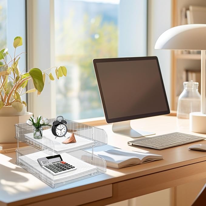 3 LAYERS Smart Acrylic Desk Organizer Rack